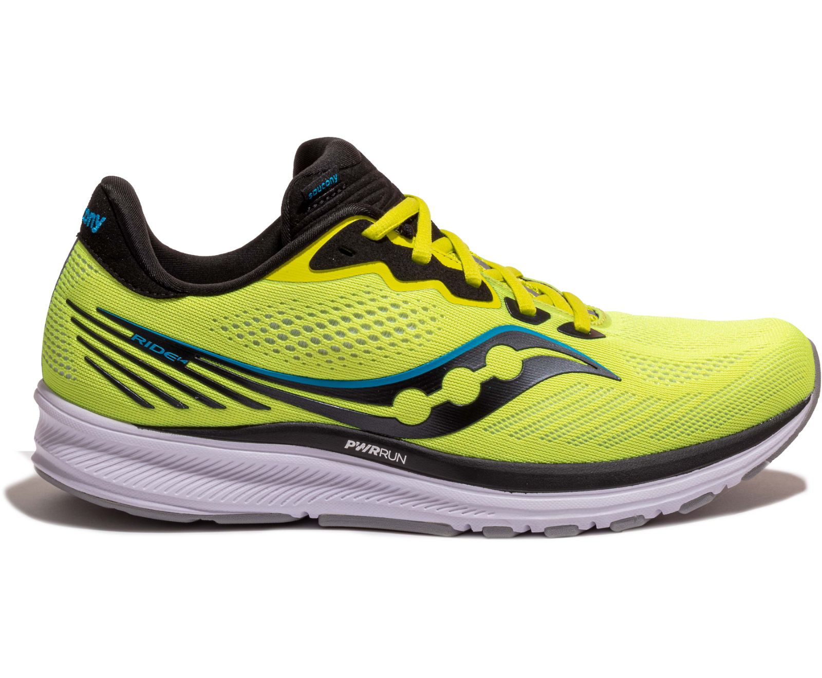 Saucony Ride 14 Men\'s Running Shoes Yellow / Black | AU 546MQZA